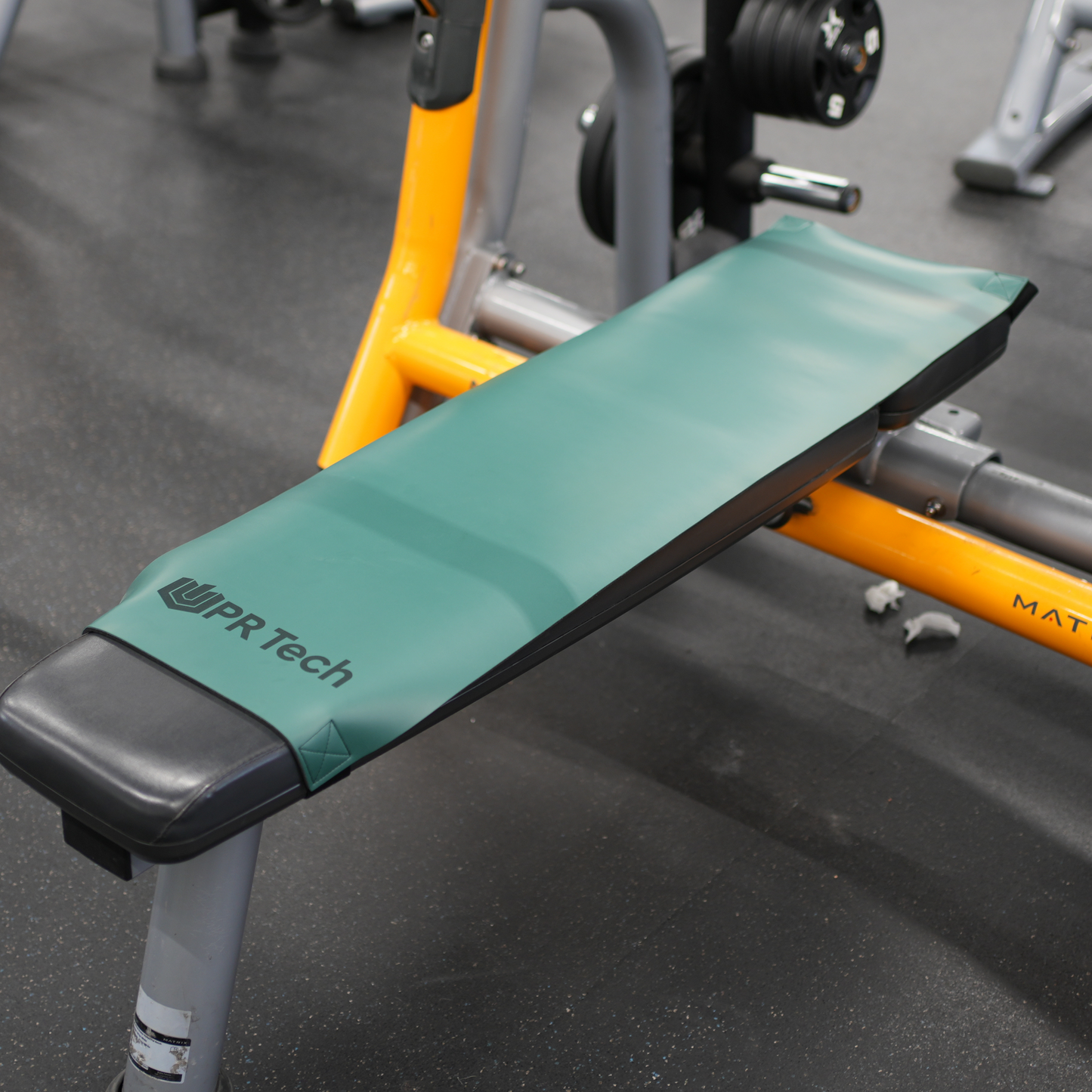The Bench Bro™ – UPR Tech Non-Slip Bench Press Mat with Velcro Straps for Secure Grip & Stability