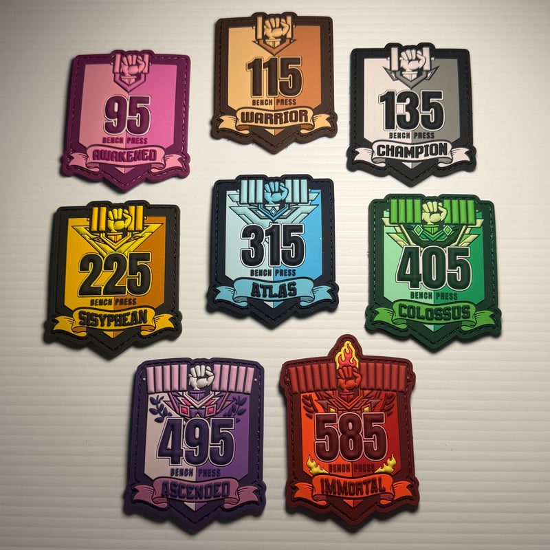 UPR Bench Press Rank Velcro Patches